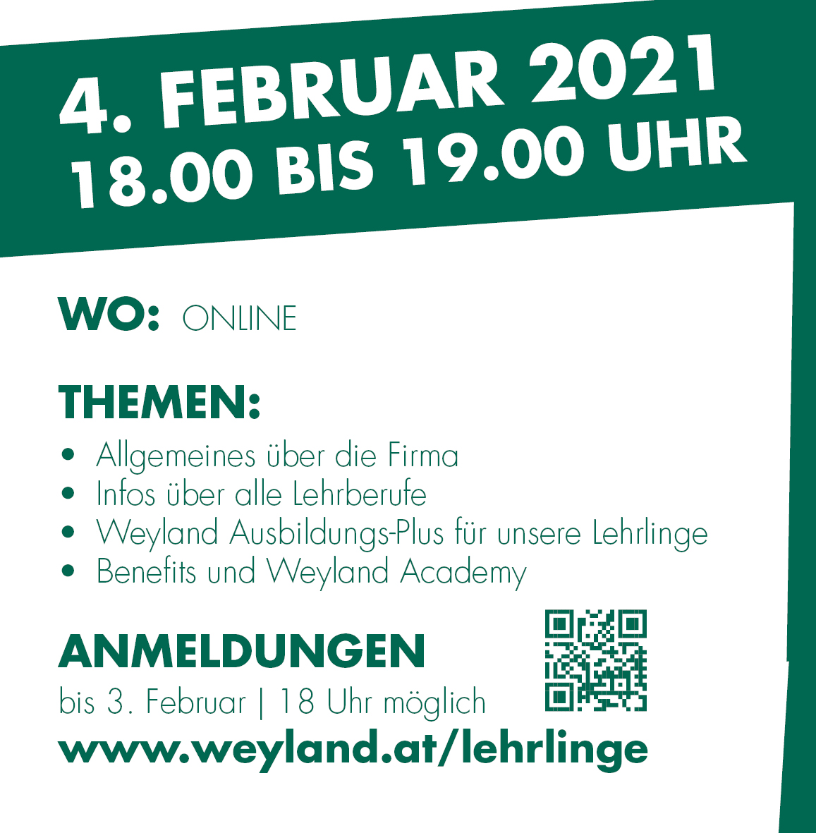 Event Lehrlinge 2021