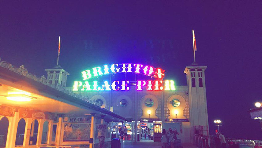 Aufenthalts in Brighton